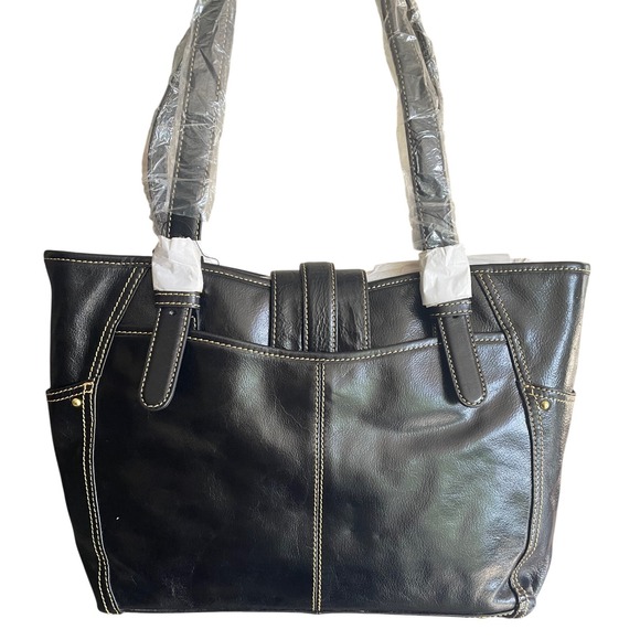 Vintage NWT MAXX New York Signature Tote Bag Leather Satchel Shoulder Designer - Picture 6 of 11